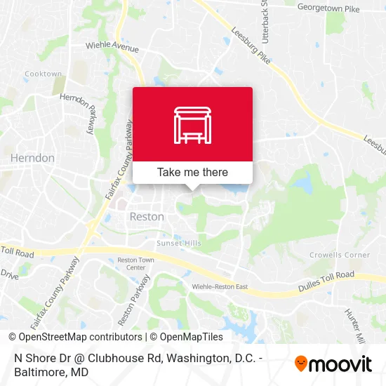 N Shore Dr @ Clubhouse Rd map