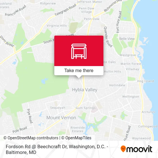 Fordson Rd @ Beechcraft Dr map