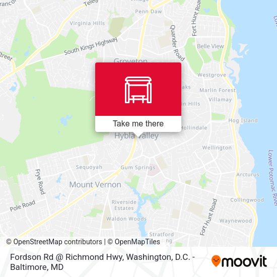 Mapa de Fordson Rd @ Richmond Hwy