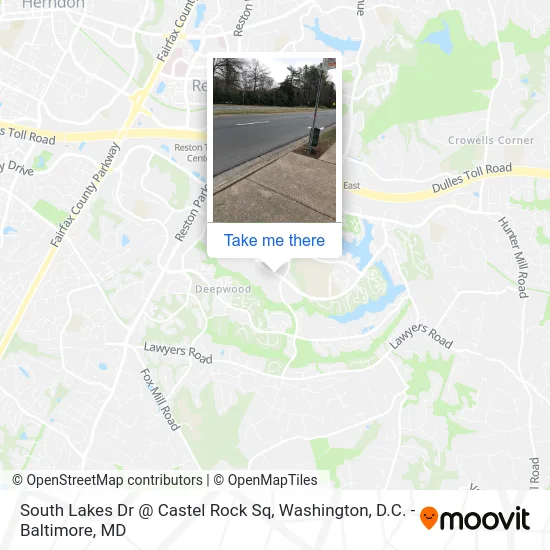 South Lakes Dr @ Castel Rock Sq map