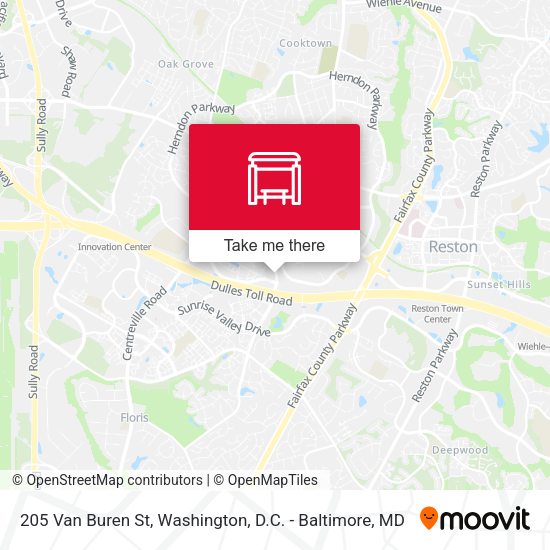 205 Van Buren St map