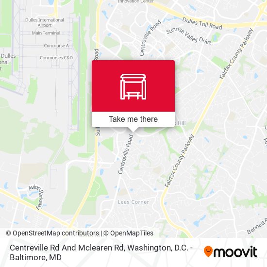 Centreville Rd And Mclearen Rd map