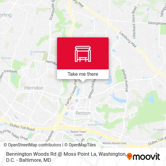 Bennington Woods Rd @ Moss Point La map