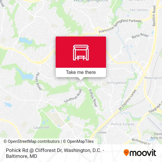 Pohick Rd @ Clifforest Dr map