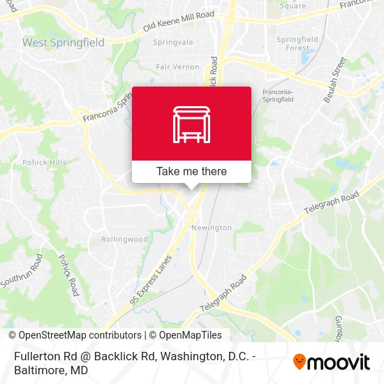 Fullerton Rd @ Backlick Rd map