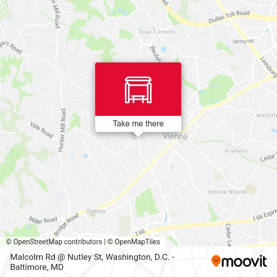 Malcolm Rd @ Nutley St map