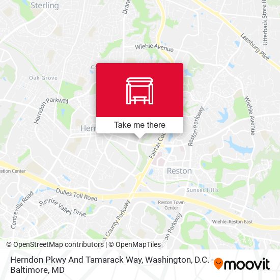 Herndon Pkwy And Tamarack Way map