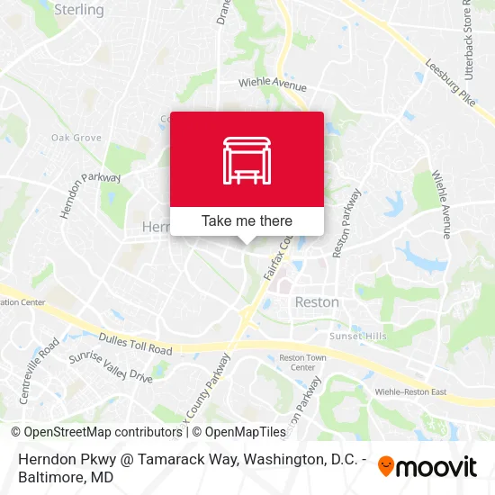 Herndon Pkwy @ Tamarack Way map