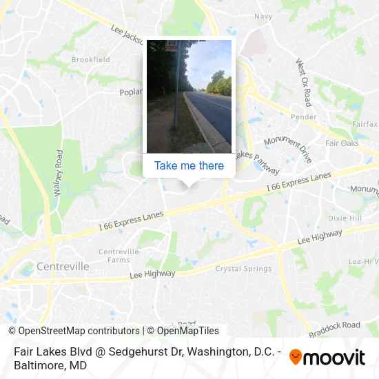 Mapa de Fair Lakes Blvd @ Sedgehurst Dr
