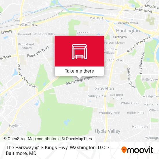 The Parkway @ S Kings Hwy map