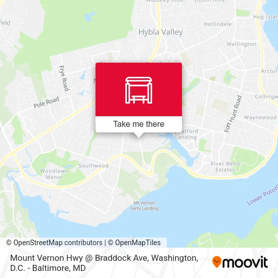 Mount Vernon Hwy @ Braddock Ave map