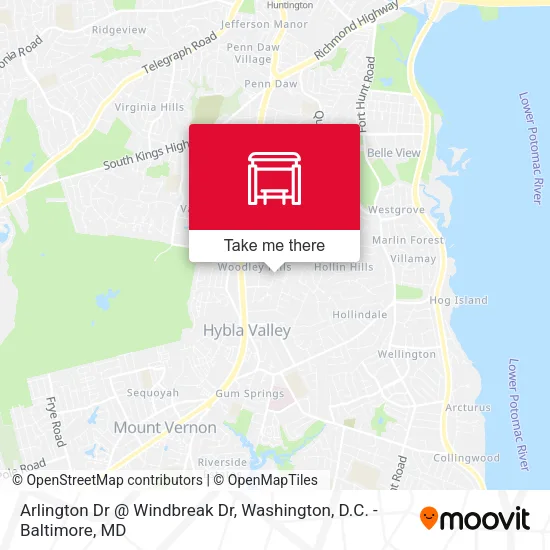 Arlington Dr @ Windbreak Dr map