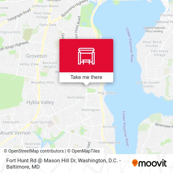 Fort Hunt Rd @ Mason Hill Dr map