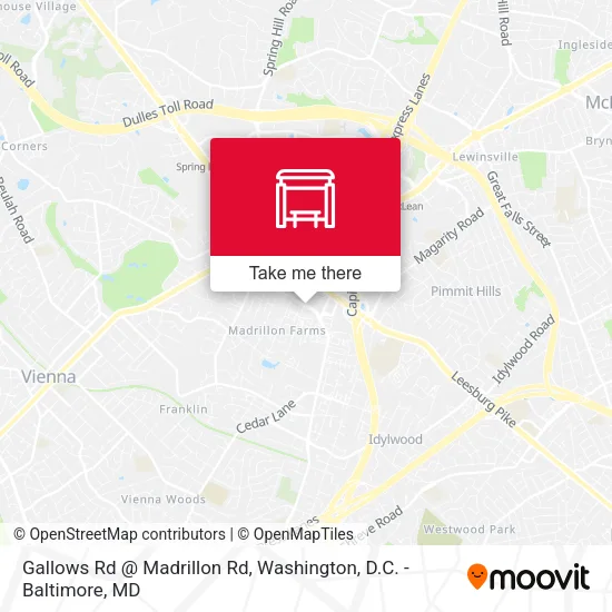 Mapa de Gallows Rd @ Madrillon Rd