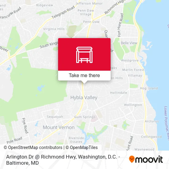 Mapa de Arlington Dr @ Richmond Hwy