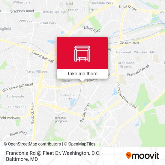 Mapa de Franconia Rd @ Fleet Dr