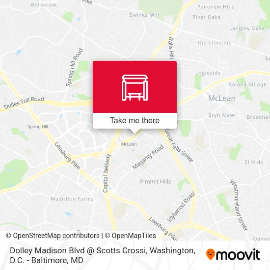 Mapa de Dolley Madison Blvd @ Scotts Crossi