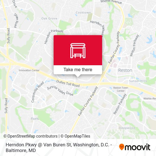 Herndon Pkwy @ Van Buren St map