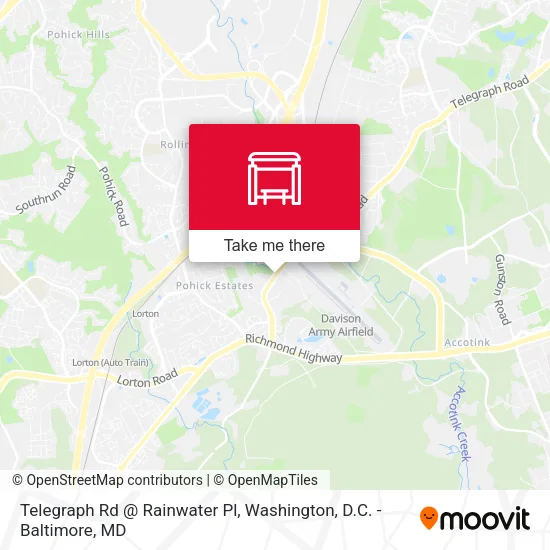 Telegraph Rd @ Rainwater Pl map