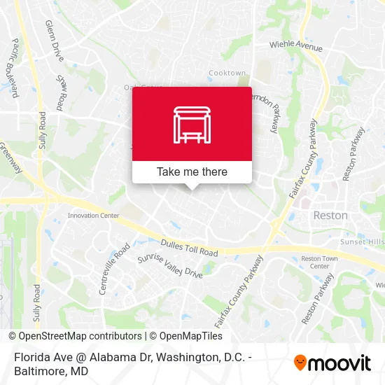 Florida Ave @ Alabama Dr map