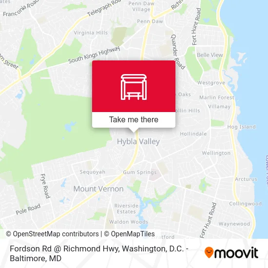 Fordson Rd @ Richmond Hwy map