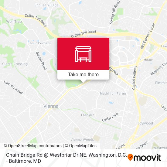 Chain Bridge Rd @ Westbriar Dr NE map