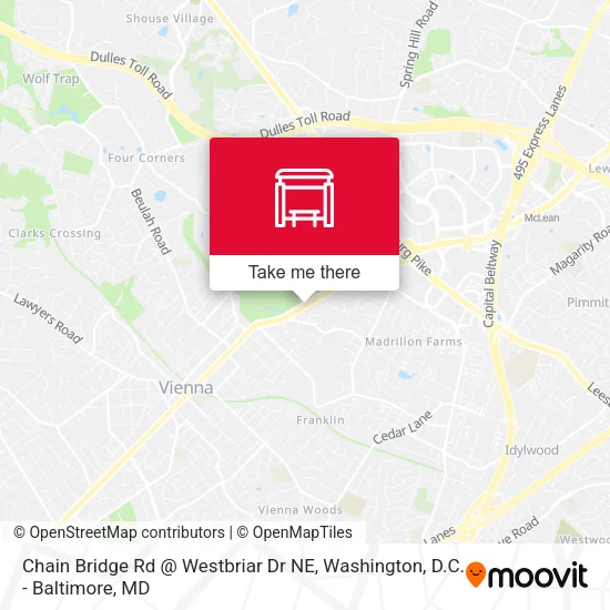 Chain Bridge Rd @ Westbriar Dr NE map