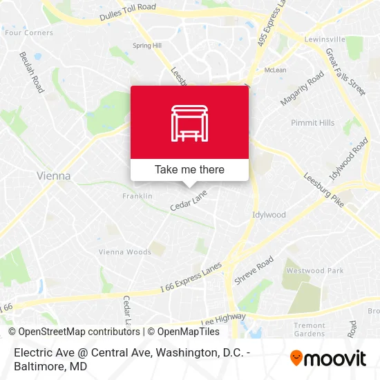 Mapa de Electric Ave @ Central Ave