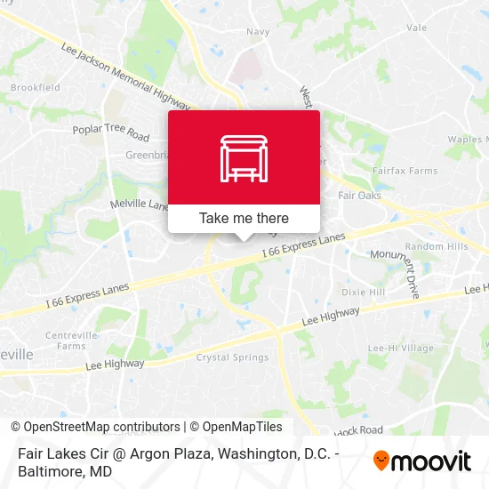 Fair Lakes Cir @ Argon Plaza map