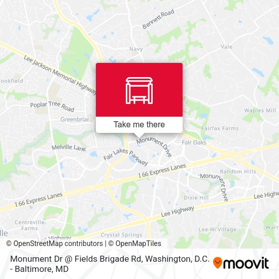 Mapa de Monument Dr @ Fields Brigade Rd