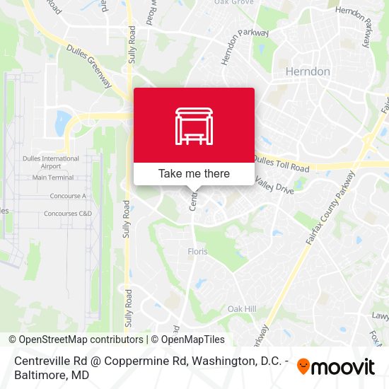 Mapa de Centreville Rd @ Coppermine Rd