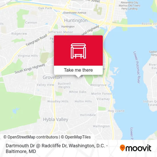 Dartmouth Dr @ Radcliffe Dr map