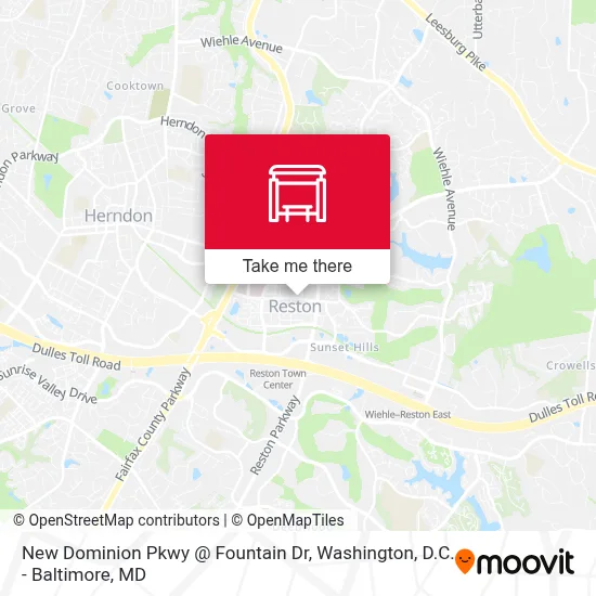 New Dominion Pkwy @ Fountain Dr map