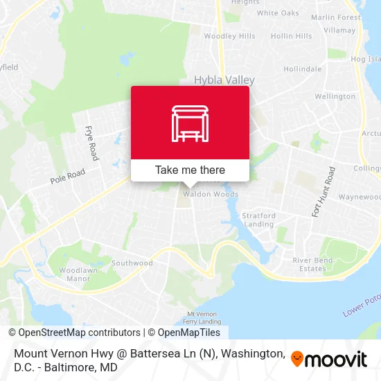 Mount Vernon Hwy @ Battersea Ln (N) map