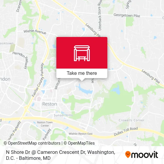 N Shore Dr @ Cameron Crescent Dr map