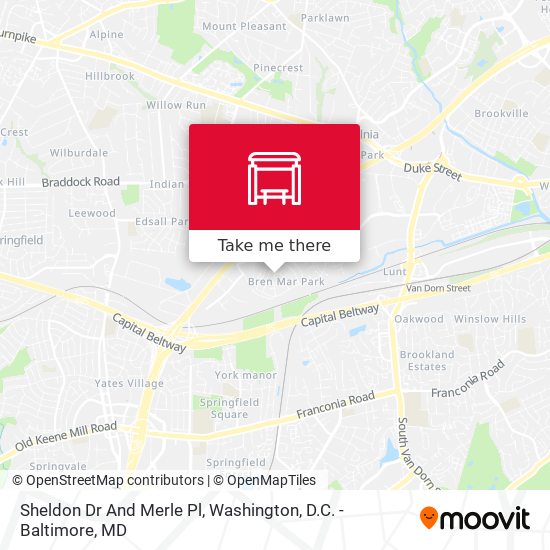 Sheldon Dr And Merle Pl map