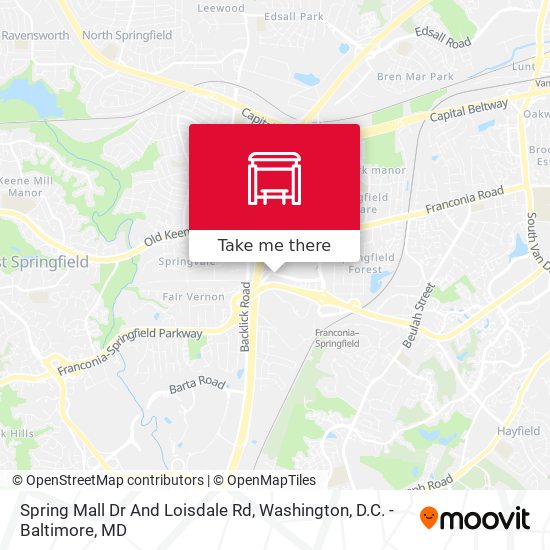 Spring Mall Dr And Loisdale Rd map