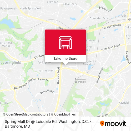 Mapa de Spring Mall Dr @ Loisdale Rd