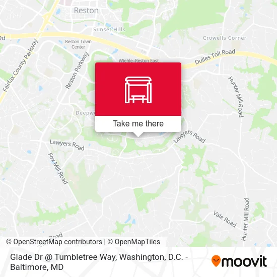 Glade Dr @ Tumbletree Way map