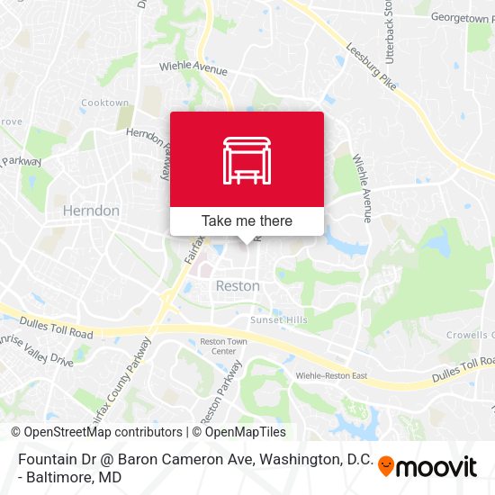 Mapa de Fountain Dr @ Baron Cameron Ave