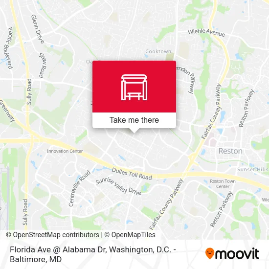 Florida Ave @ Alabama Dr map