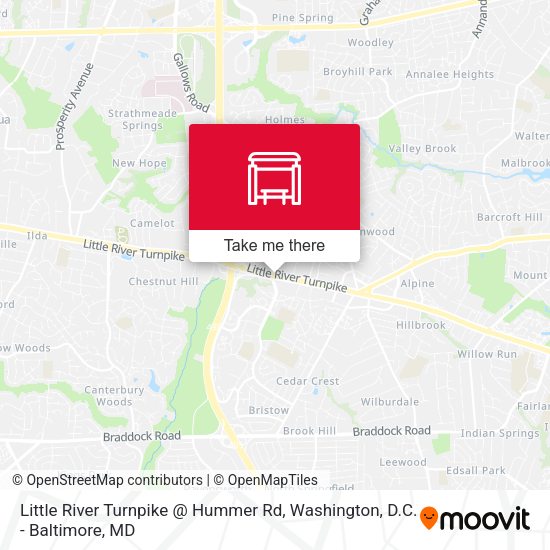 Little River Turnpike @ Hummer Rd map
