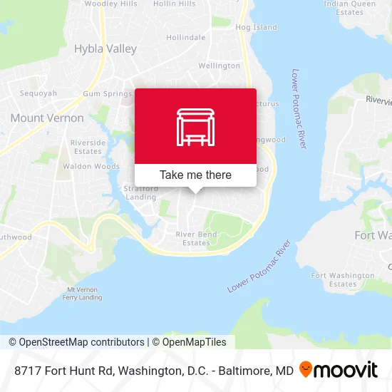 8717 Fort Hunt Rd map