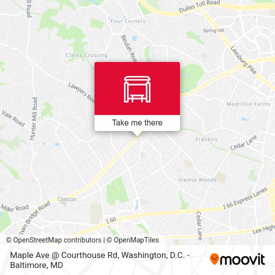 Maple Ave @ Courthouse Rd map