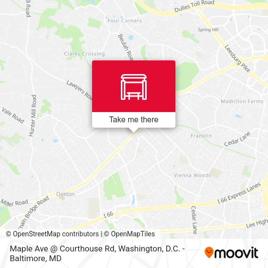 Mapa de Maple Ave @ Courthouse Rd