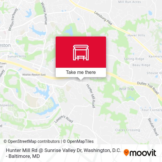 Hunter Mill Rd @ Sunrise Valley Dr map