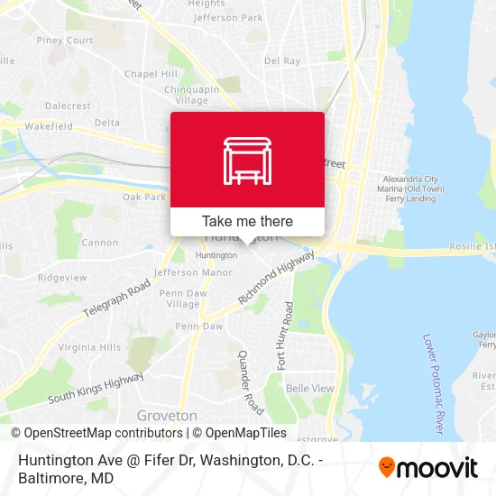 Mapa de Huntington Ave @ Fifer Dr