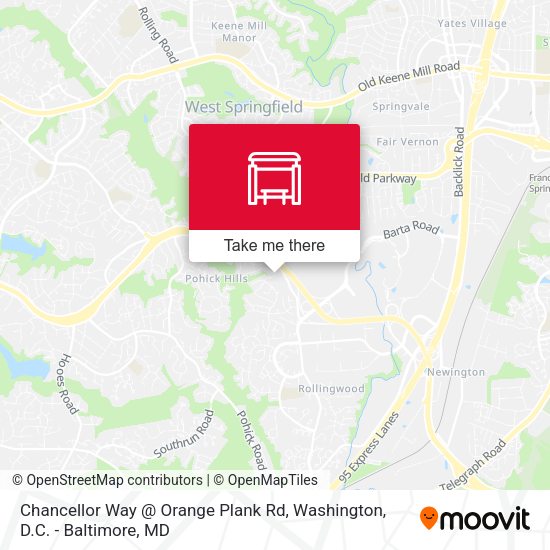 Mapa de Chancellor Way @ Orange Plank Rd