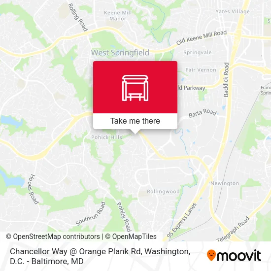 Chancellor Way @ Orange Plank Rd map