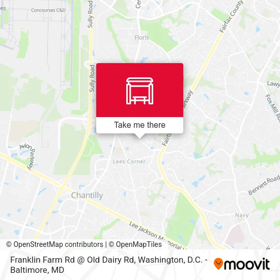 Franklin Farm Rd @ Old Dairy Rd map